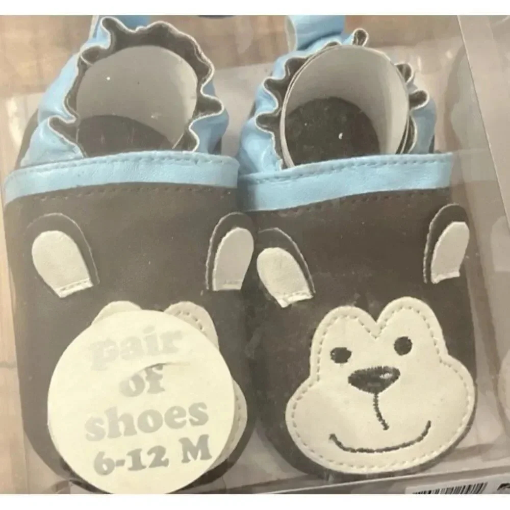 6 - 12 Months Infant Baby Crib Shoes Monkey Face Cuddle Bear Collection New
